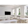 Neomounts FL50-515WH1 vežimėlis Samsung Flip 55–65 colių ekranams, sukamas, reguliuojamo aukščio, baltas