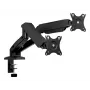 Dvigubas monitoriaus laikiklis ICY BOX IB-MS204-T 81,3 cm (32 coliai) Pilka, Sidabrinė