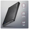 AXAGON EE25-XA6C Aliumininis USB-C 5Gbps – SATA 6G išorinis dėklas 2,5 colio SSD/HDD