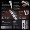 AXAGON HMC-KB-CRL USB 5Gbps stotelė su klaviatūra, HDMI 4K/60Hz, 3x USB-A, SD/mSD, garsas, PD100, rusiškas išdėstymas