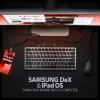 AXAGON HMC-KB-CRL USB 5Gbps stotelė su klaviatūra, HDMI 4K/60Hz, 3x USB-A, SD/mSD, garsas, PD100, rusiškas išdėstymas
