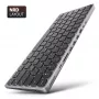 Axagon HMC-KB-NRD, USB 5Gbps centrinė stotelė su klaviatūra, HDMI 4K/60Hz, 3x USB-A, SD/mSD, garsas, PD100, Nordijos išdėstymas