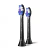 Philips Sonicare Sensitive HX6052/88 2 vnt. šepetėlių antgaliai, juodi, itin minkšti