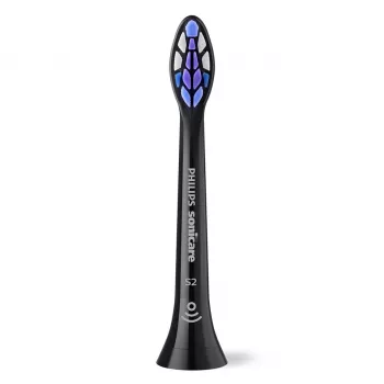 Philips Sonicare Sensitive HX6052/88 2 vnt. šepetėlių antgaliai, juodi, itin minkšti