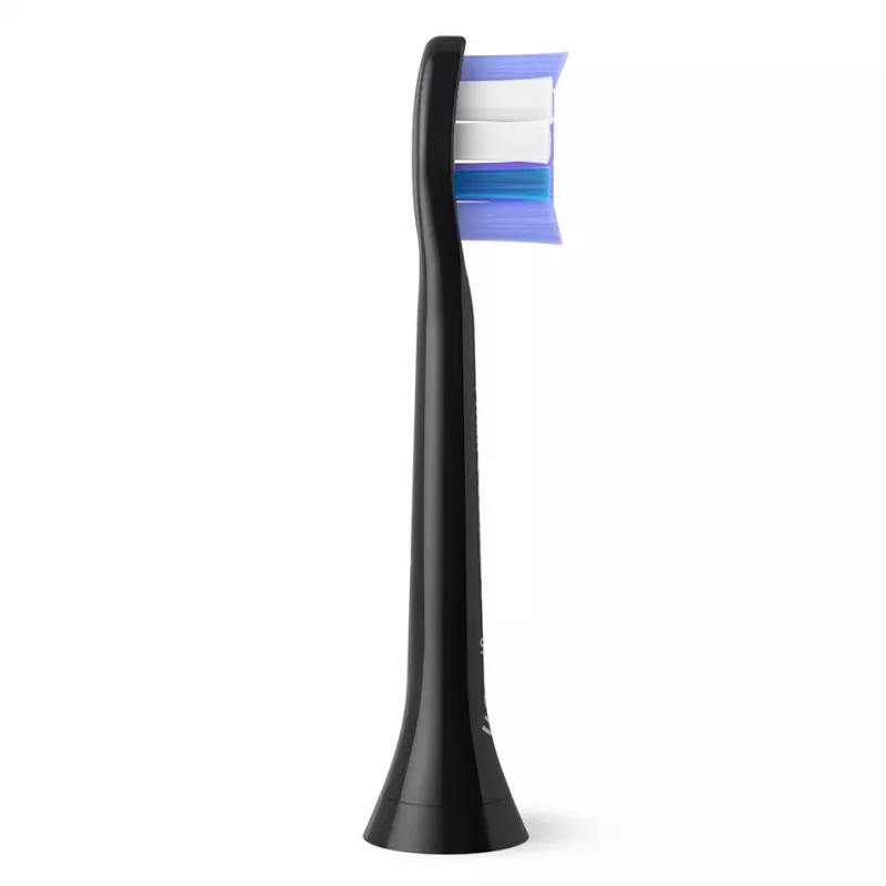 Philips Sonicare Sensitive HX6052/88 2 vnt. šepetėlių antgaliai, juodi, itin minkšti