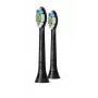 Philips Sonicare Optimal White HX6062/88 2 vnt. šepetėlių antgaliai, juodi, 3 mėn., vidutiniai, 62000 judesių per minutę
