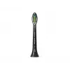 Philips Sonicare Optimal White HX6062/88 2 vnt. šepetėlių antgaliai, juodi, 3 mėn., vidutiniai, 62000 judesių per minutę