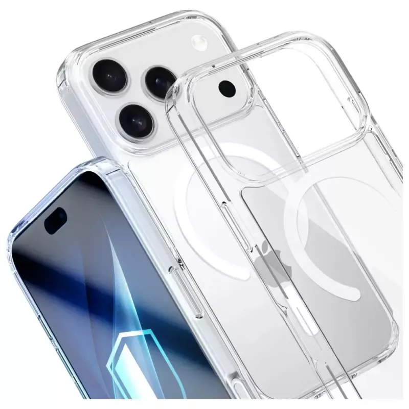 3MK Armor MagCase apsauginis dėklas Apple iPhone 17 Pro, magnetinis, permatomas/rūkytas