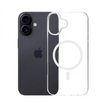 3MK apsauginis dėklas Apple iPhone 17, skaidrus TPU/PU, 6,3 colio (16 cm) ekranui