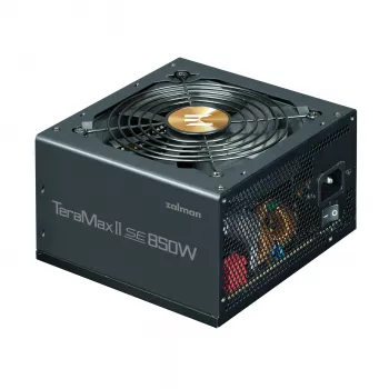 Maitinimo blokas Zalman TeramaxII SE 850 W ATX 18+10 pin, 80 PLUS Gold, 120 mm ventiliatorius, juodas