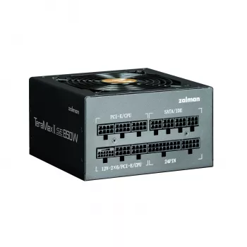 Maitinimo blokas Zalman TeramaxII SE 850 W ATX 18+10 pin, 80 PLUS Gold, 120 mm ventiliatorius, juodas