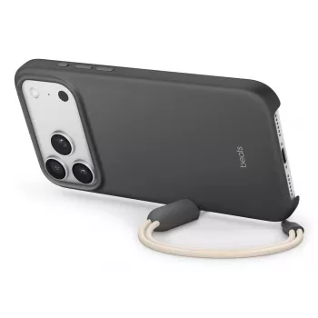 APPLE Beats iPhone 17 Pro Max dėklas su atramėle, MagSafe ir fotoaparato valdymu – Granito pilka