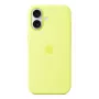 Apple iPhone 17 Silikoninis Dėklas Su MagSafe Neon Geltonas