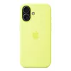 Apple iPhone 17 Silikoninis Dėklas Su MagSafe Neon Geltonas