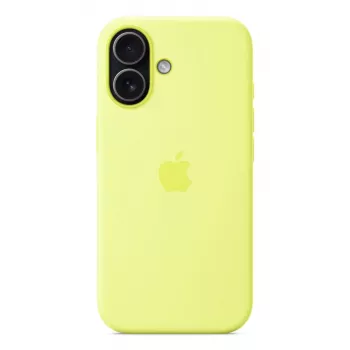 Apple iPhone 17 Silikoninis Dėklas Su MagSafe Neon Geltonas