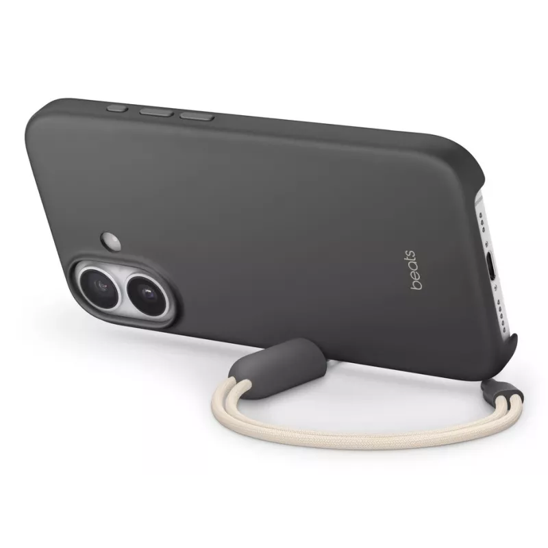 APPLE Beats iPhone 17 Dėklas su stovu, MagSafe ir fotoaparato valdymu – Granitinė pilka