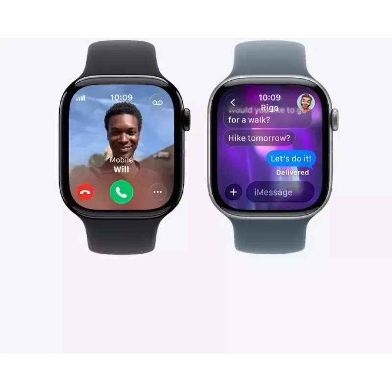 Apple Watch Series 11 GPS 42mm rožinio aukso aliuminio korpusas, šviesiai rožinis sportinis dirželis S/M