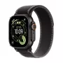 Apple Watch Ultra 3 GPS + Cellular 49mm juodas titano korpusas su Black/Charcoal Trail Loop apyranke (M/L)