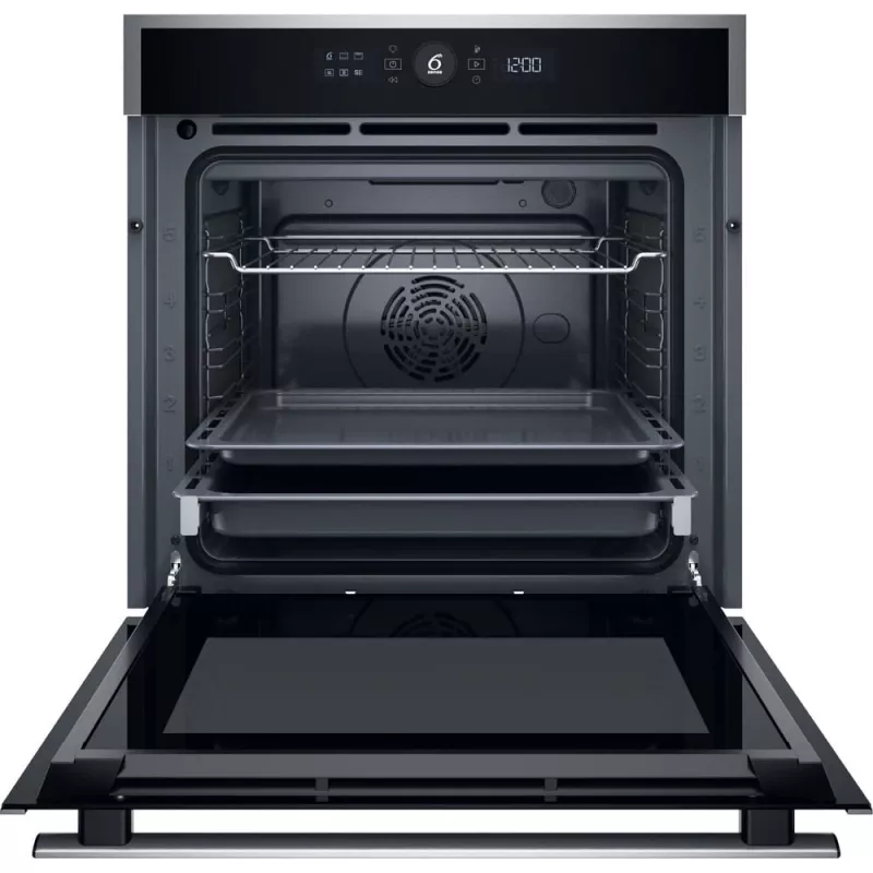 Whirlpool WOI4S8CM1SXA įmontuojama orkaitė 73 L, juoda, nerūdijantis plienas