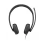 Lenovo VoIP Headset 5000 laidinis ausinių komplektas biurui ir skambučių centrams, USB-C, juoda