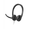 Lenovo VoIP Headset 5000 laidinis ausinių komplektas biurui ir skambučių centrams, USB-C, juoda