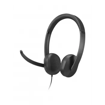 Lenovo VoIP Headset 5000 laidinis ausinių komplektas biurui ir skambučių centrams, USB-C, juoda
