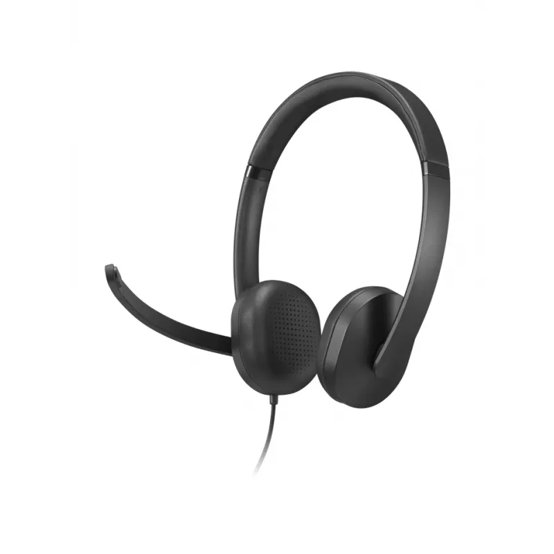 Lenovo VoIP Headset 5000 laidinis ausinių komplektas biurui ir skambučių centrams, USB-C, juoda