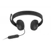 Lenovo VoIP Headset 5000 laidinis ausinių komplektas biurui ir skambučių centrams, USB-C, juoda