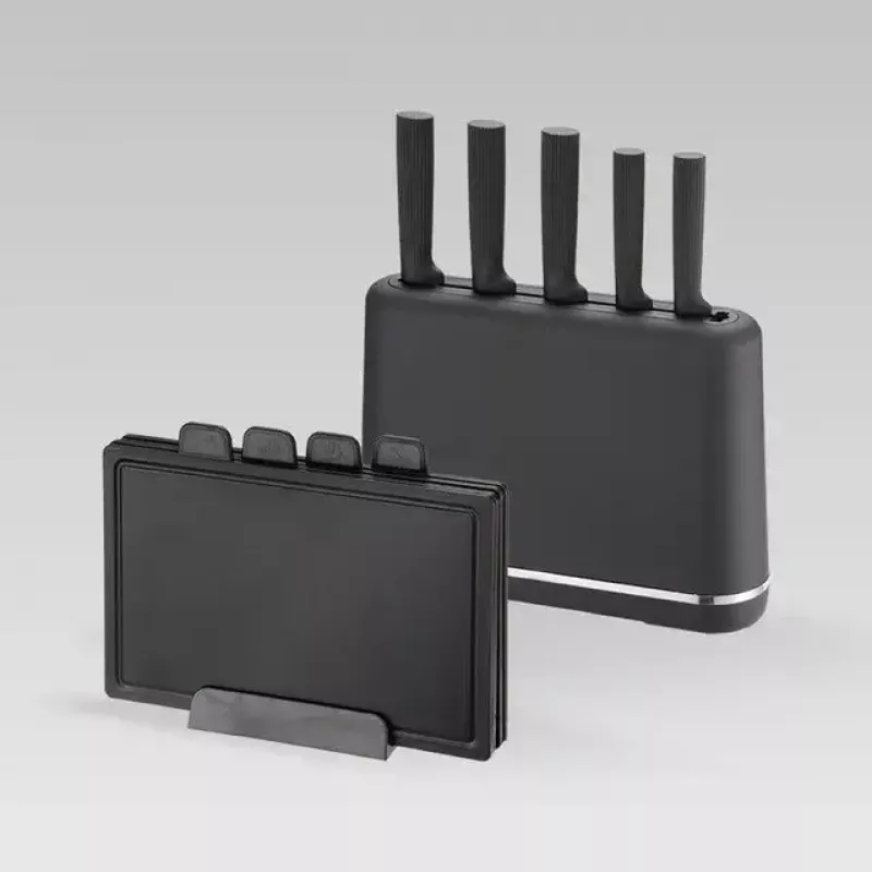 Virtuvinis peilių ir pjaustymo lentelių rinkinys Maestro MR-1412-BLACK