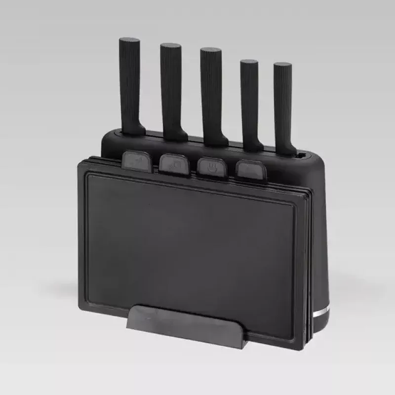 Virtuvinis peilių ir pjaustymo lentelių rinkinys Maestro MR-1412-BLACK