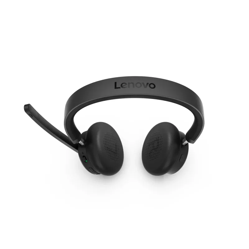 Lenovo 6550 belaidė ausinė su ausų lankeliu, skirta biurui / skambučių centrams, USB-C, Bluetooth, juoda
