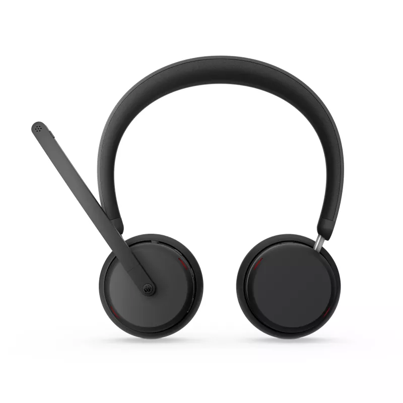Lenovo 6550 belaidė ausinė su ausų lankeliu, skirta biurui / skambučių centrams, USB-C, Bluetooth, juoda