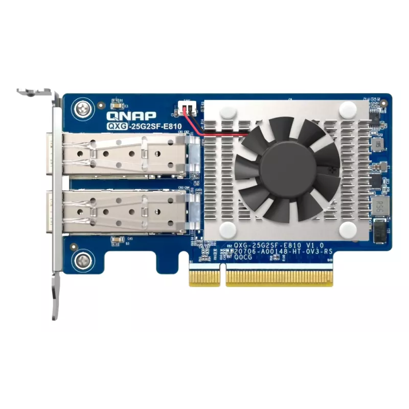 QNAP QXG-25G2SF-E810 tinklo plokštė, vidinė, šviesolaidė, 25000 Mbit/s