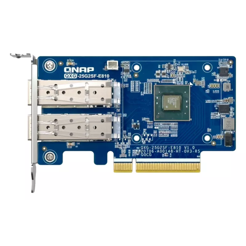 QNAP QXG-25G2SF-E810 tinklo plokštė, vidinė, šviesolaidė, 25000 Mbit/s