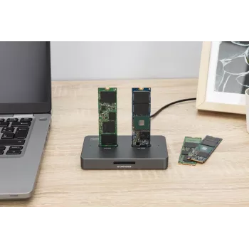 Docking stotelė Digitus DA-71546-1 M.2 NVMe SATA USB-C 10 Gbit/s