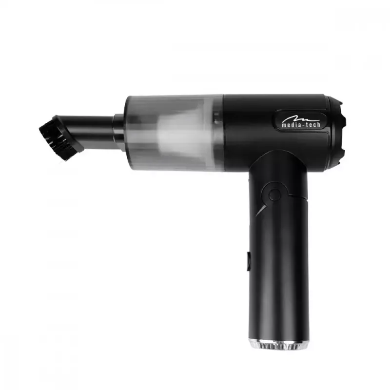 Mini pūstuvas MEDIA-TECH MT6538 2 IN 1 Jet Air Duster – belaidis nešiojamas valiklis, 2000 mAh, 65 W, 2500 l/min, 7000 Pa