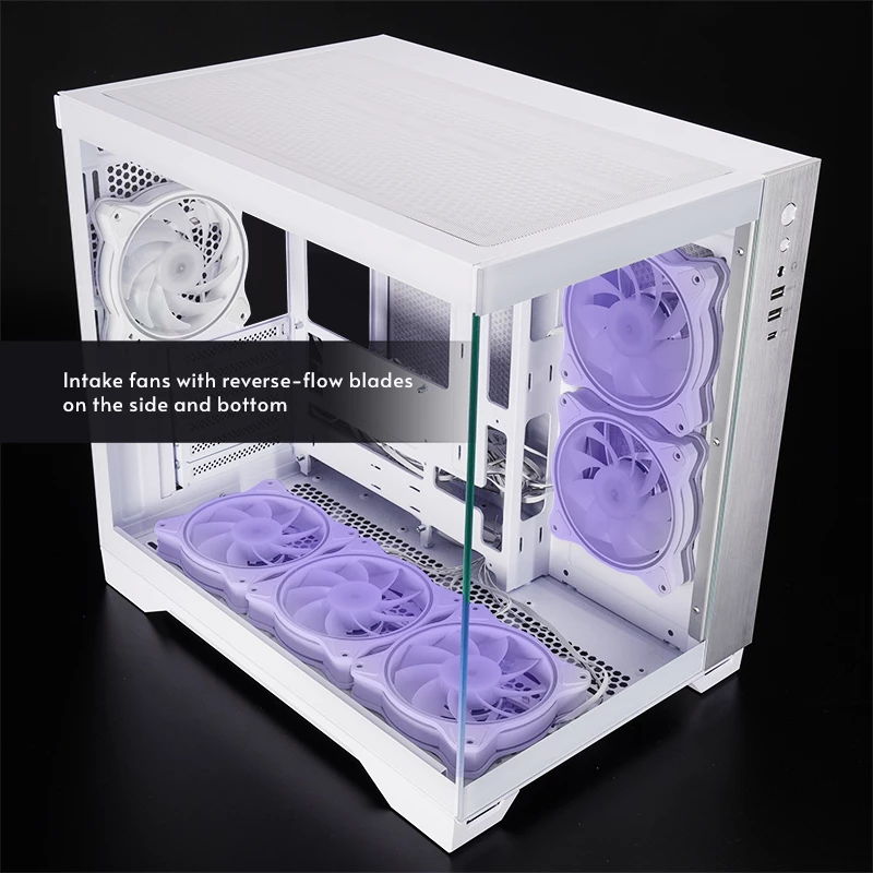 Kompiuterio korpusas Chieftec GM-30W-TG-OP Cube White