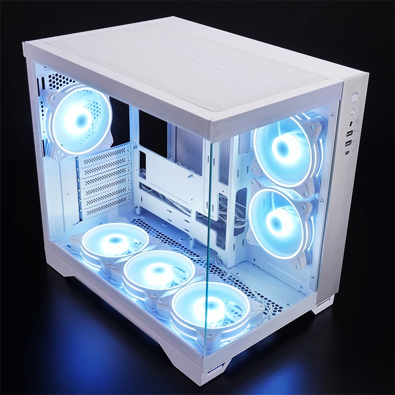 Kompiuterio korpusas Chieftec GM-30W-TG-OP Cube White