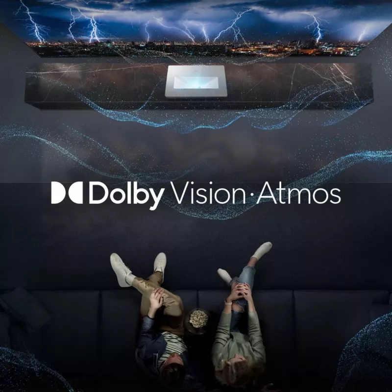 Hisense 120L5ND lazerinis projektorius itin trumpo atstumo 2700 ANSI liumenų DLP UHD 4K (3840x2160) juodas, sidabrinis 3D
