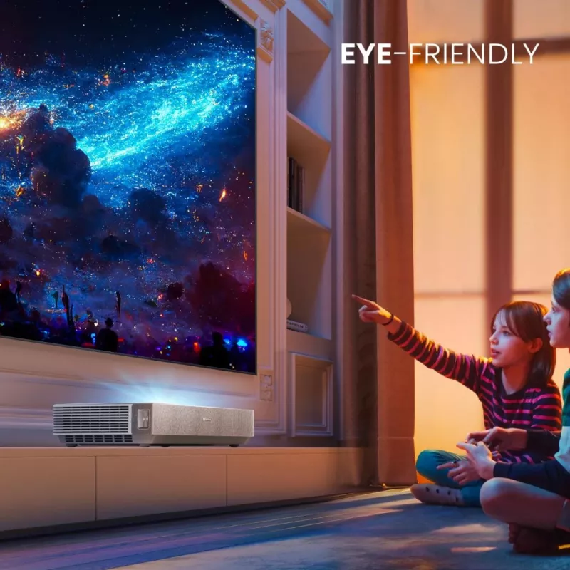 Hisense 120L5ND lazerinis projektorius itin trumpo atstumo 2700 ANSI liumenų DLP UHD 4K (3840x2160) juodas, sidabrinis 3D