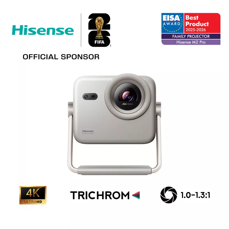 Projektorius Hisense M2 Pro UHD 4K (3840x2160) 3D Pilka