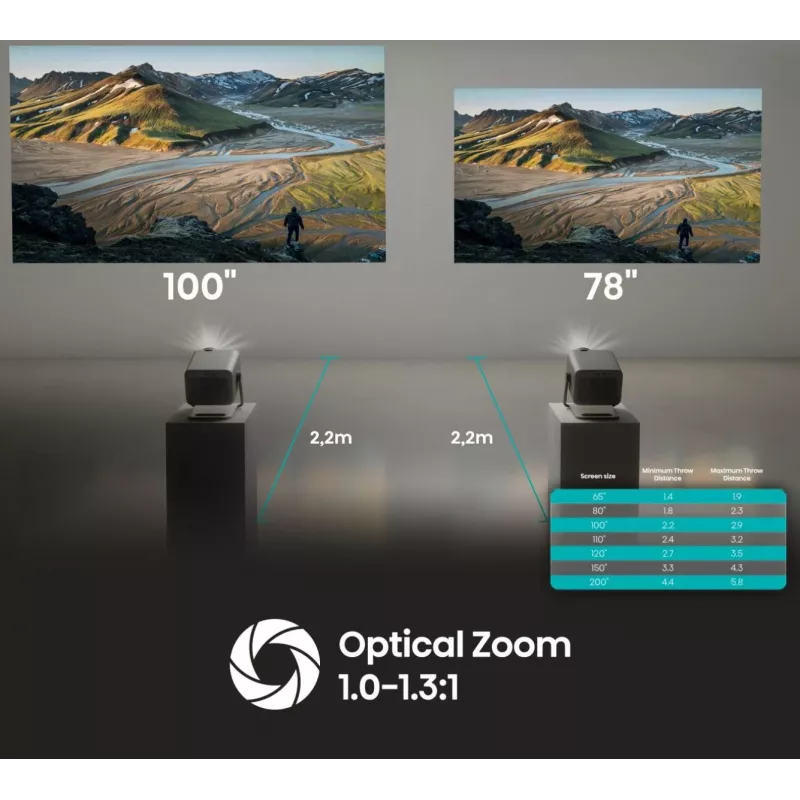 Projektorius Hisense M2 Pro UHD 4K (3840x2160) 3D Pilka
