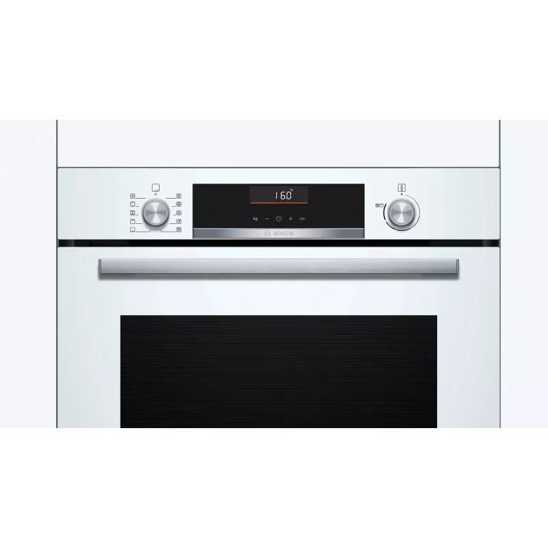 Įmontuojama elektrinė orkaitė Bosch Serie 6 HBG536EW4 – 71 L, 3400 W, balta, EasyClean, 10 automatinių programų