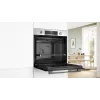 Įmontuojama elektrinė orkaitė Bosch Serie 6 HBG536EW4 – 71 L, 3400 W, balta, EasyClean, 10 automatinių programų