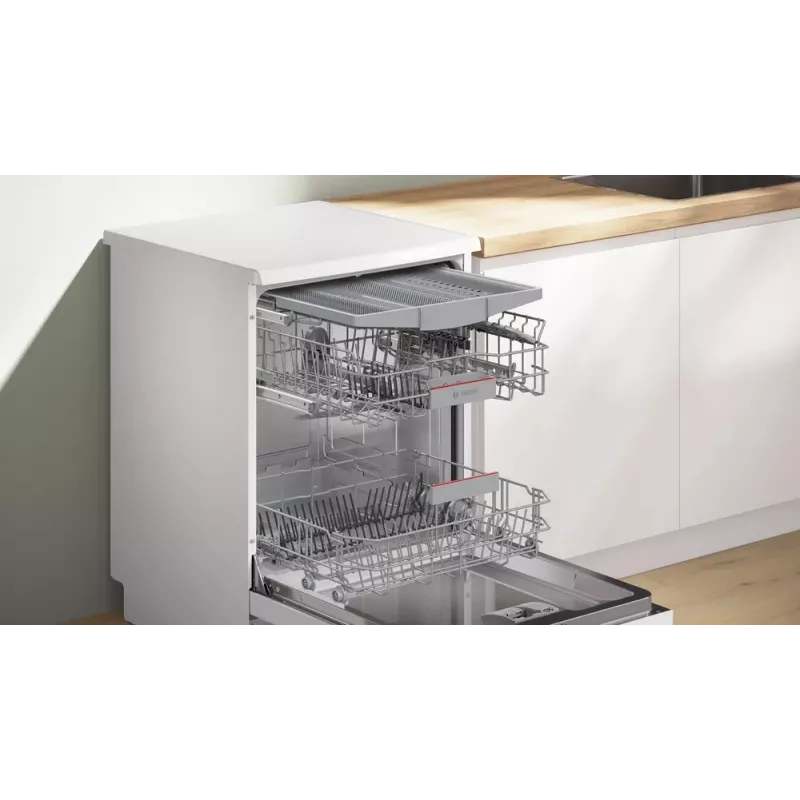 Indaplovė Bosch Serie 4 SMS4HVW14E laisvai pastatoma 60 cm – 14 komplektų, 46 dB, šilumokaičio džiovinimas