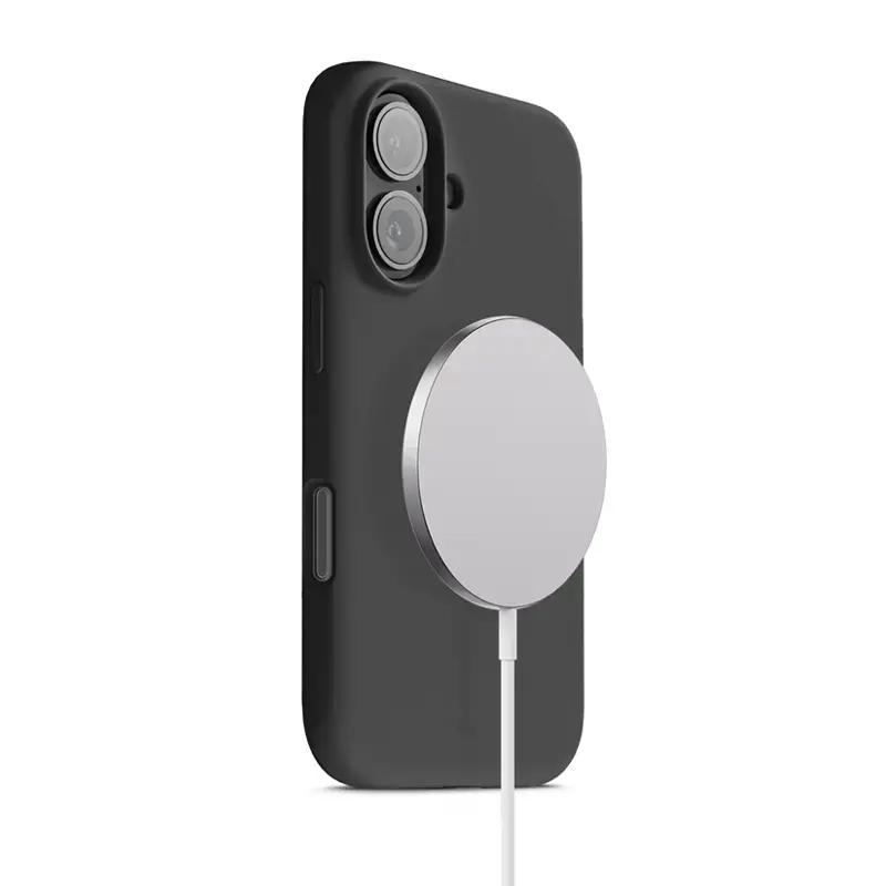 Crong Color Cover Magnetinis dėklas su MagSafe iPhone 17 Juodas