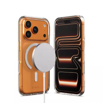 Crong Clear MAG Cover Case su MagSafe, skaidrus, iPhone 17 Pro, CRGCLRMIP1763PTRS