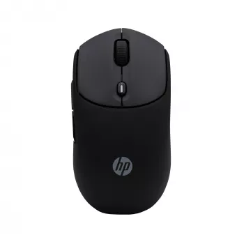 HP 400 Quiet Black belaidė pelė, ambidekstrinė, RF belaidis + Bluetooth, 6000 DPI, juoda