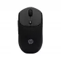 HP 400 Quiet Black belaidė pelė, ambidekstrinė, RF belaidis + Bluetooth, 6000 DPI, juoda