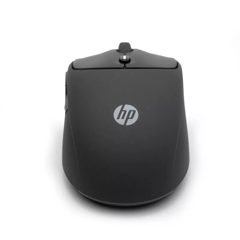 HP 400 Quiet Black belaidė pelė, ambidekstrinė, RF belaidis + Bluetooth, 6000 DPI, juoda